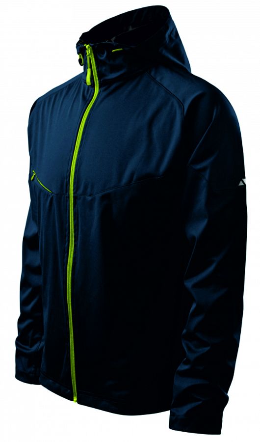 Bunda pánská Softshell Cool 515 námořní modrá/limetka vel. M - Obrázek Bunda pánská Softshell Cool 515 námořní modrá/limetka vel. M - Obrázek